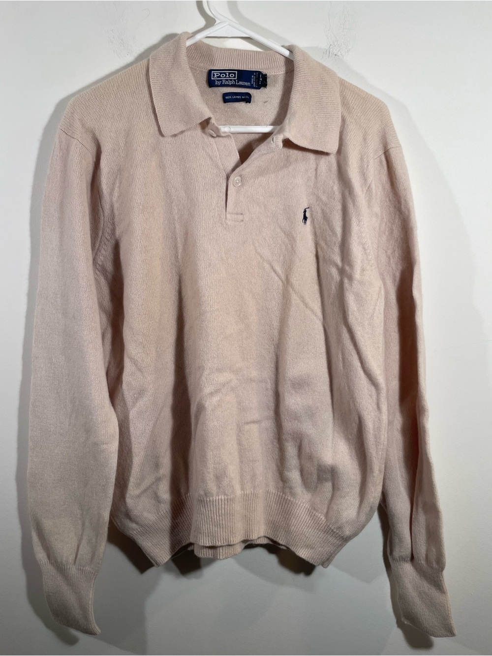 Polo Ralph Lauren collared lambswool sweater L
